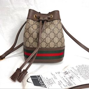 Gucci shoulder Bag Ophidia Bucket Bag size mini